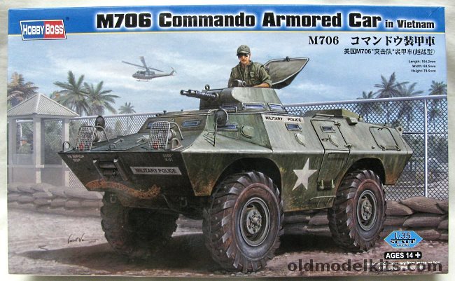 Hobby Boss 1/35 M706 (V-100) Commando Armored Car - Vietnam, 82418 plastic model kit